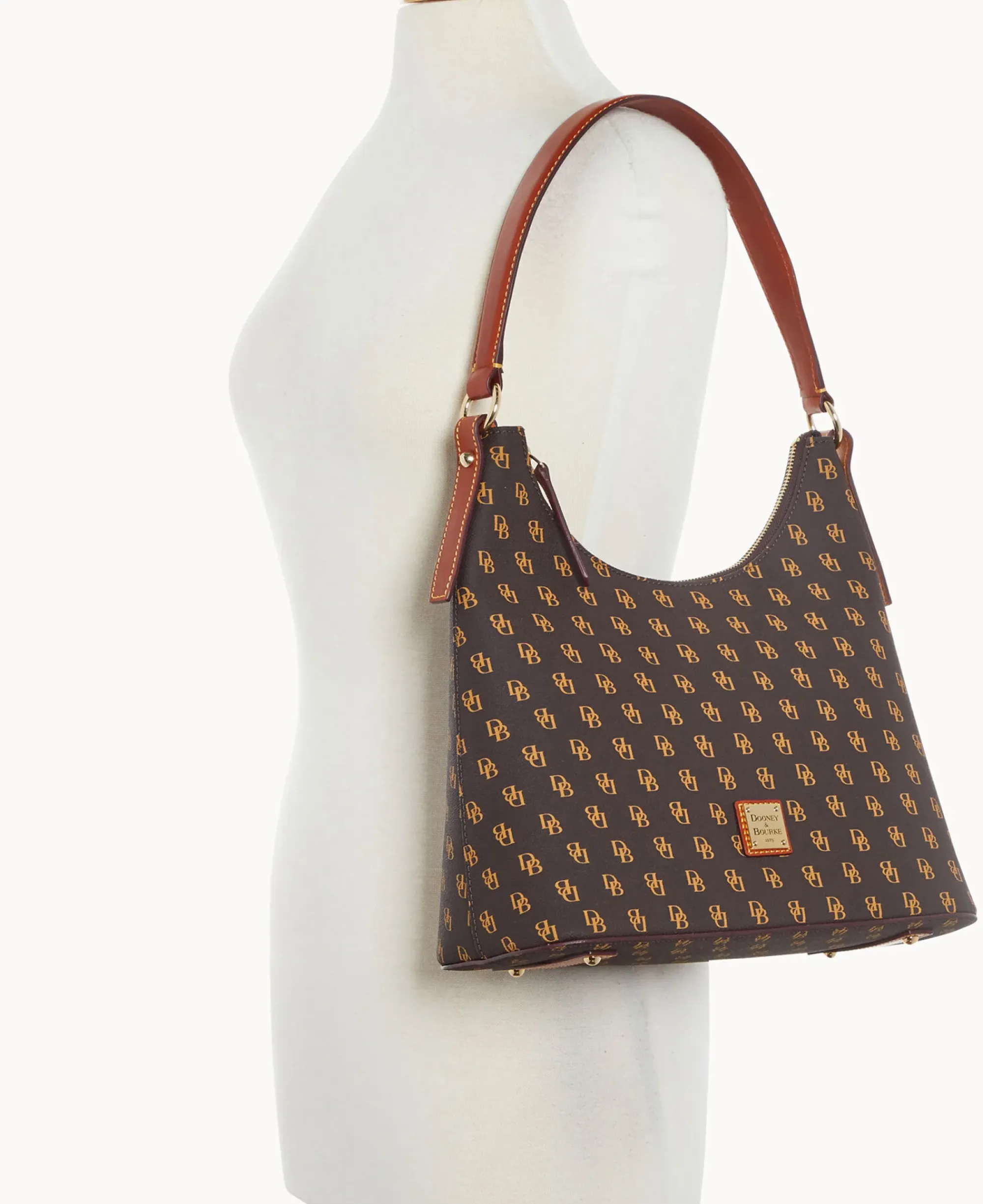 Dooney & Bourke The Gretta Collection|Picnic in the Park<Gretta Hobo Brown Tmoro