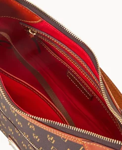 Dooney & Bourke The Gretta Collection|Ready For the Getaway<Gretta Hobo Brown Tmoro
