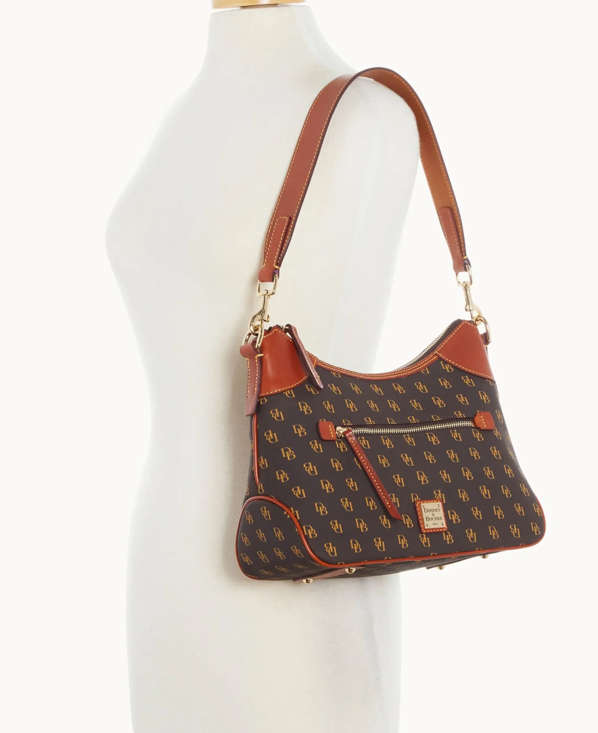 Dooney & Bourke The Gretta Collection|Ready For the Getaway<Gretta Hobo Brown Tmoro