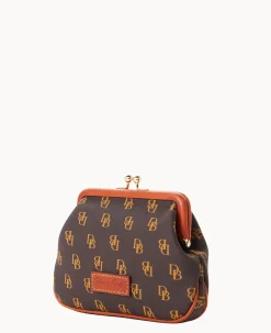Dooney & Bourke The Gretta Collection|Grab and Go<Gretta Large Frame Purse Brown Tmoro