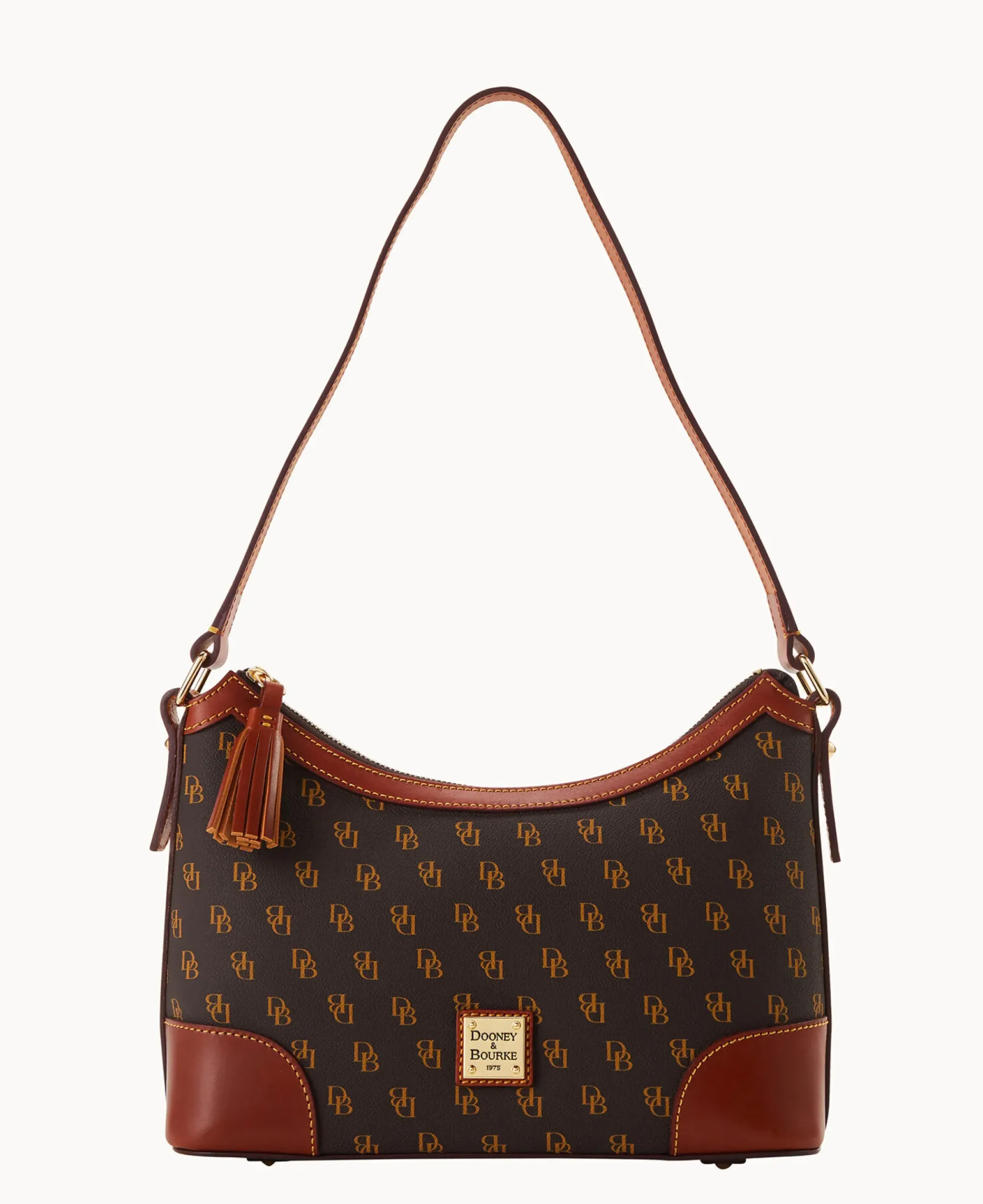 Dooney & Bourke The Gretta Collection|Picnic in the Park<Gretta Large Shoulder Bag Brown Tmoro