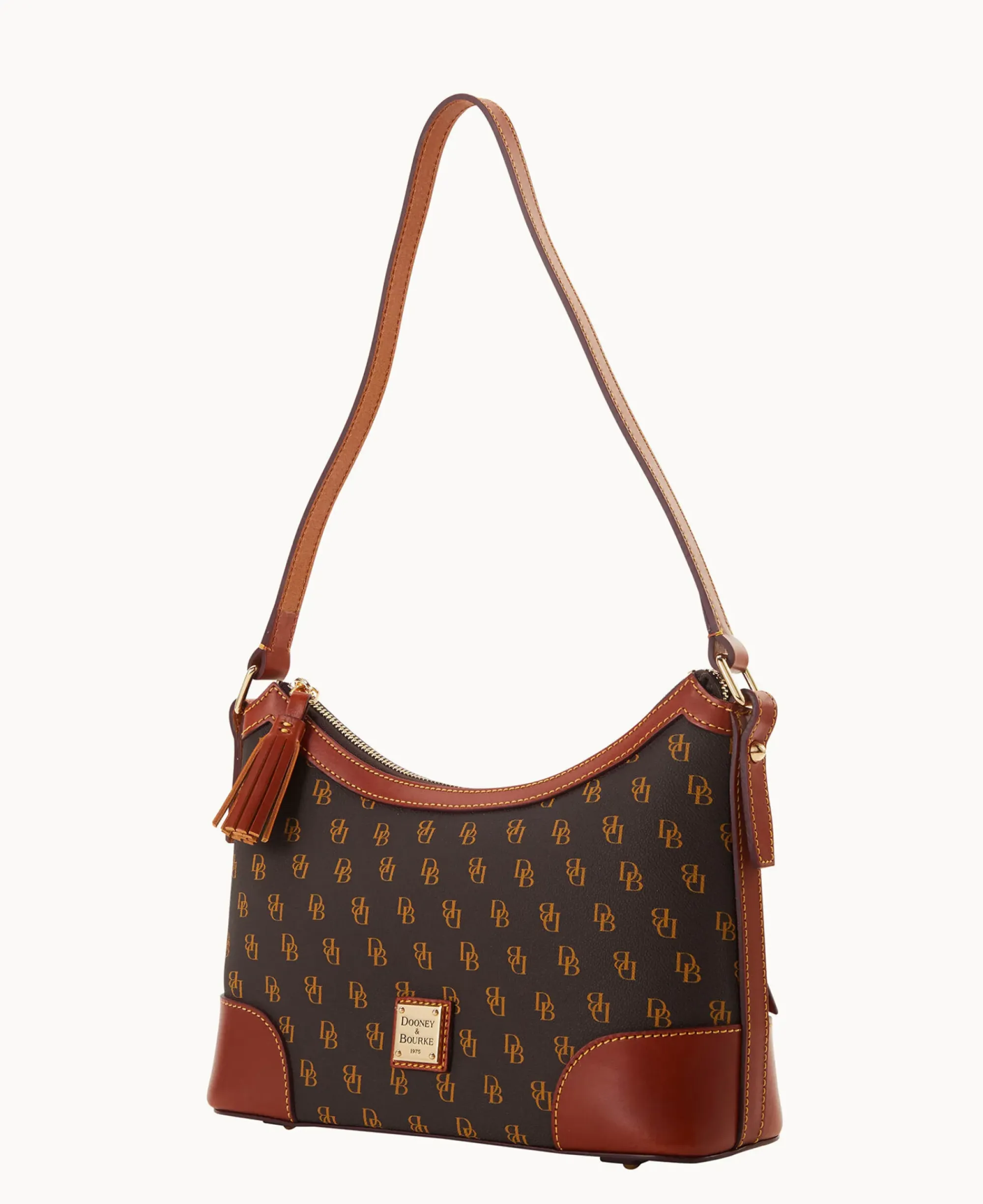 Dooney & Bourke The Gretta Collection|Picnic in the Park<Gretta Large Shoulder Bag Brown Tmoro