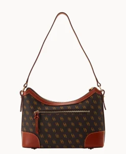 Dooney & Bourke The Gretta Collection|Picnic in the Park<Gretta Large Shoulder Bag Brown Tmoro