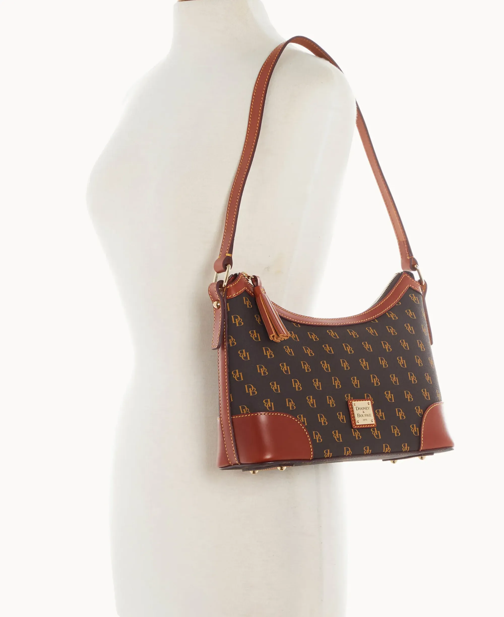 Dooney & Bourke The Gretta Collection|Picnic in the Park<Gretta Large Shoulder Bag Brown Tmoro