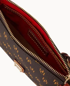Dooney & Bourke The Gretta Collection|Printed Fabric<Gretta Slim Crossbody Brown Tmoro