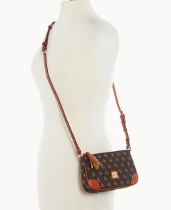 Dooney & Bourke The Gretta Collection|Printed Fabric<Gretta Slim Crossbody Brown Tmoro