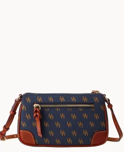 Dooney & Bourke The Gretta Collection|Printed Fabric<Gretta Slim Crossbody Navy