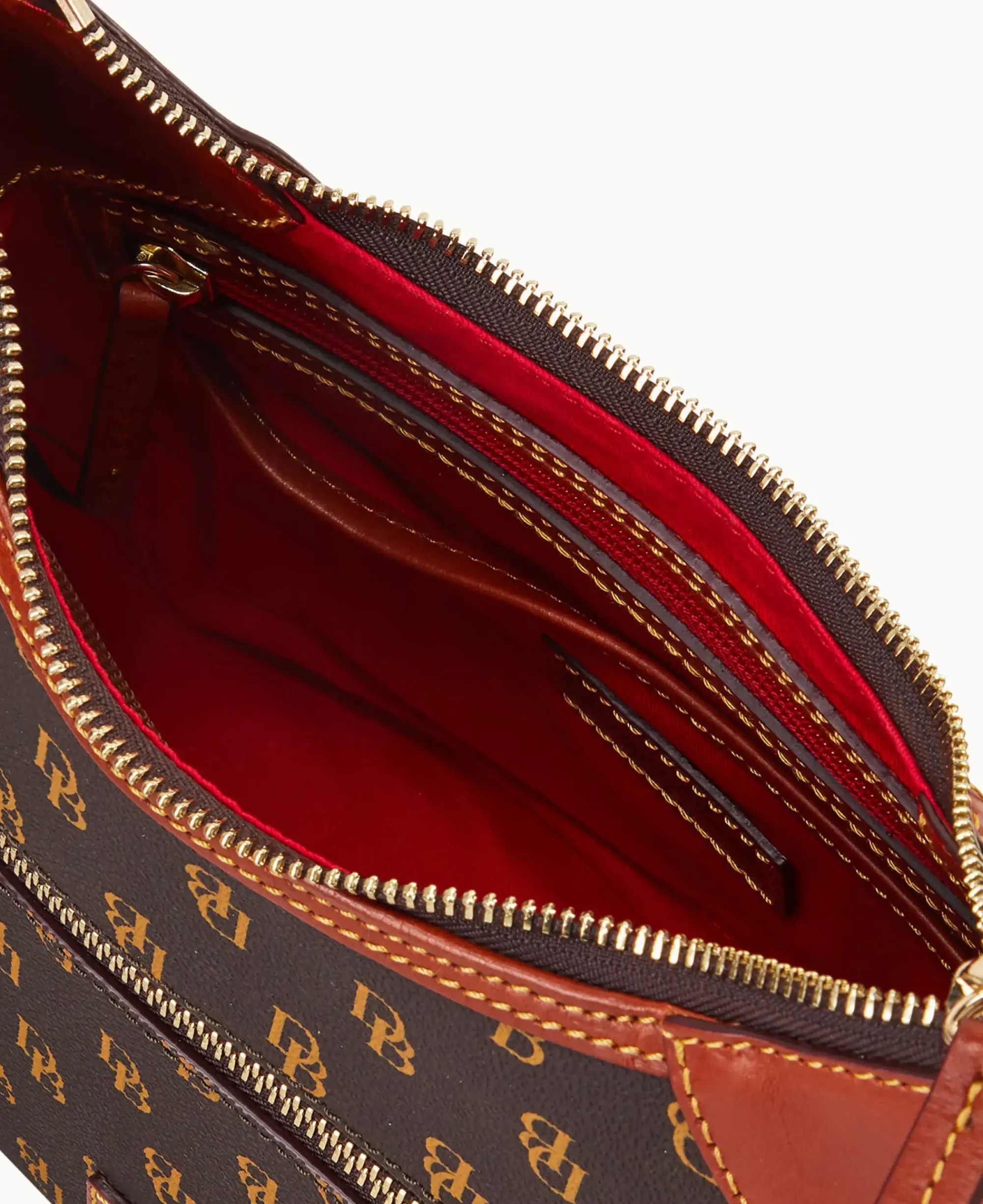 Dooney & Bourke The Gretta Collection|Picnic in the Park<Gretta Small Hobo Brown Tmoro