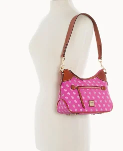 Dooney & Bourke The Gretta Collection|Picnic in the Park<Gretta Small Hobo Fuchsia
