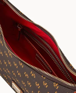 Dooney & Bourke The Gretta Collection|Picnic in the Park<Gretta Small Kiley Hobo Brown Tmoro