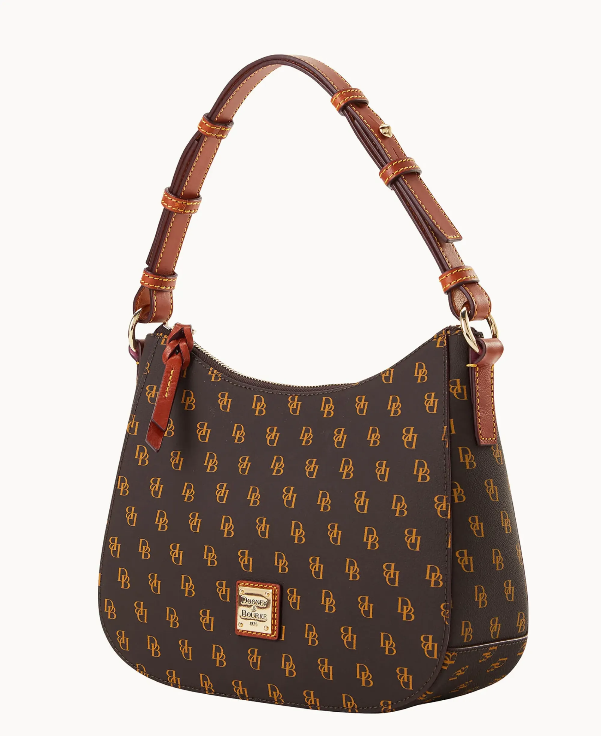 Dooney & Bourke The Gretta Collection|Picnic in the Park<Gretta Small Kiley Hobo Brown Tmoro