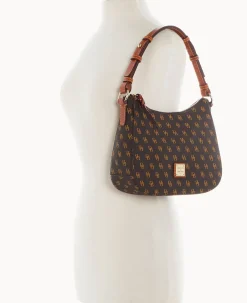 Dooney & Bourke The Gretta Collection|Picnic in the Park<Gretta Small Kiley Hobo Brown Tmoro