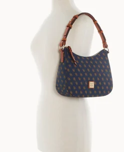 Dooney & Bourke The Gretta Collection|Picnic in the Park<Gretta Small Kiley Hobo Navy