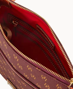 Dooney & Bourke The Gretta Collection|Printed Fabric<Gretta Small Tassel Crossbody Bordeaux