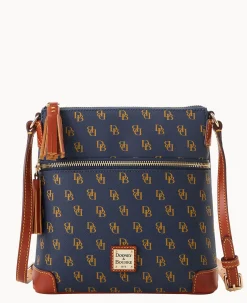 Dooney & Bourke The Gretta Collection|Printed Fabric<Gretta Small Tassel Crossbody Navy