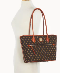 Dooney & Bourke The Gretta Collection|Ready For the Getaway<Gretta Tote Brown Tmoro