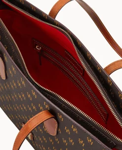 Dooney & Bourke The Gretta Collection|Picnic in the Park<Gretta Tote Brown Tmoro