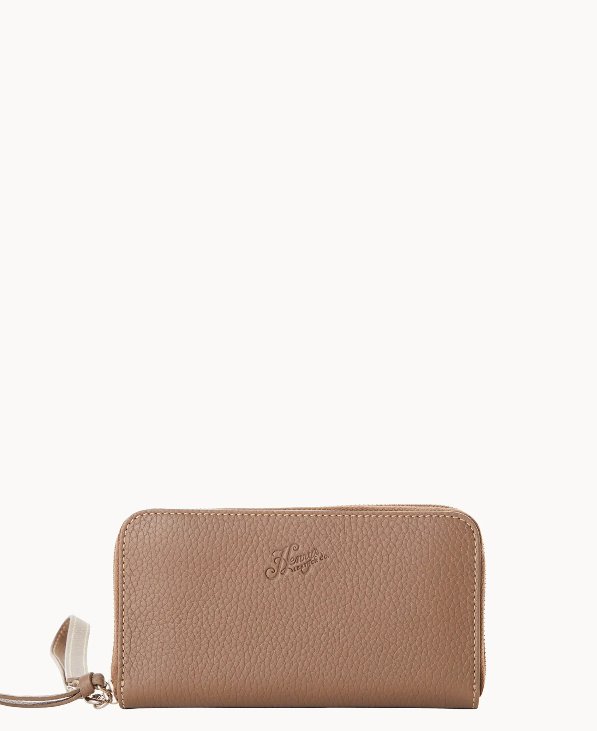 Dooney & Bourke Grab and Go|Wristlets<Henrys Medium Zip Around Wristlet Taupe