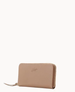 Dooney & Bourke Grab and Go|Wristlets<Henrys Medium Zip Around Wristlet Taupe