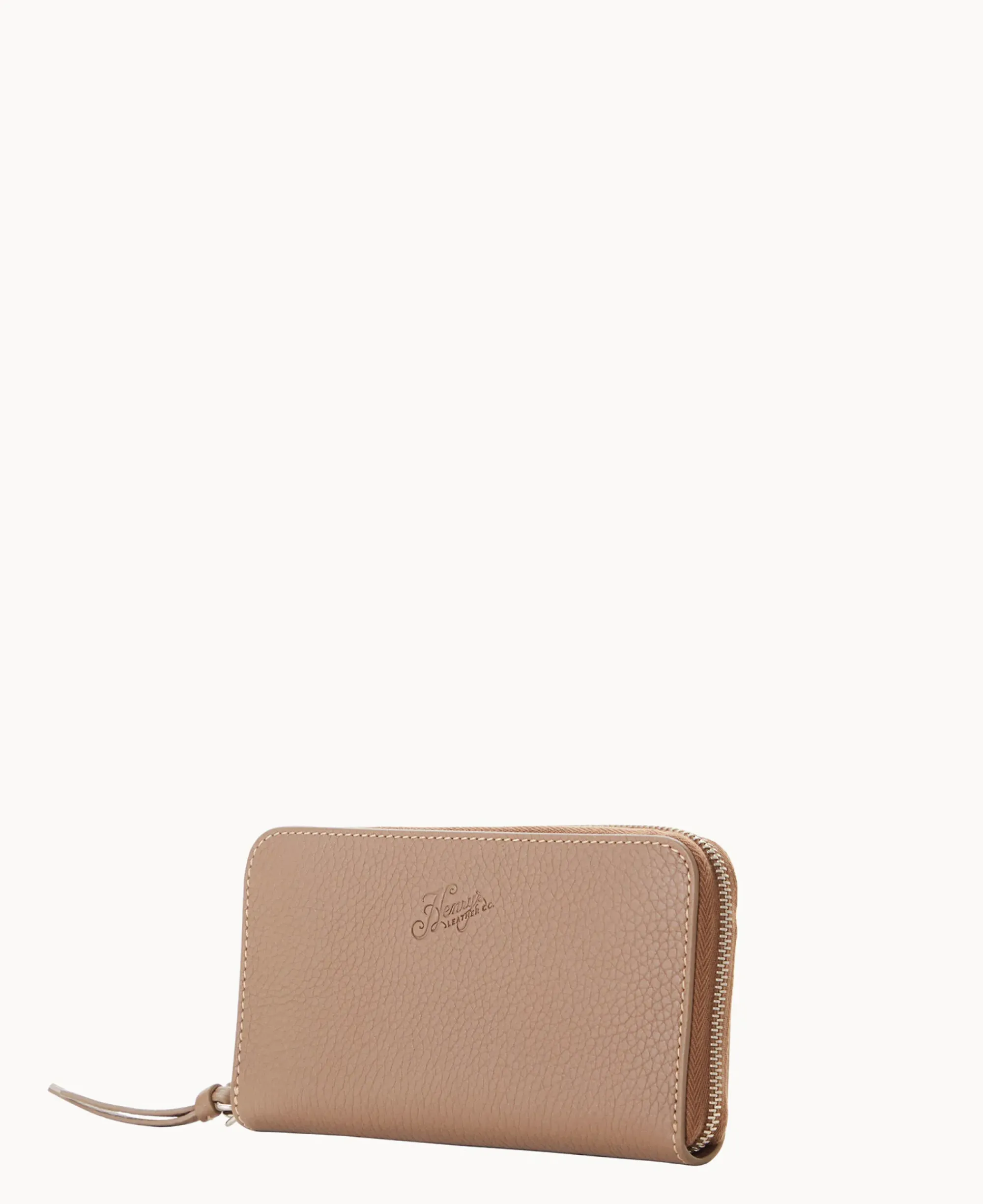 Dooney & Bourke Grab and Go|Wristlets<Henrys Medium Zip Around Wristlet Taupe