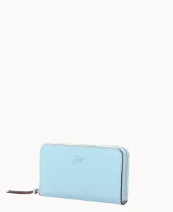 Dooney & Bourke Grab and Go|Wristlets<Henrys Medium Zip Around Wristlet Turquoise