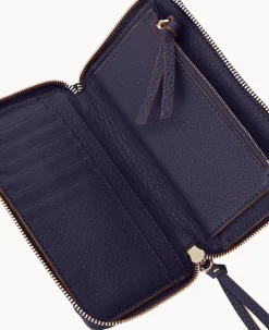 Dooney & Bourke Grab and Go|Wristlets<Henrys Zip Around Wristlet Navy