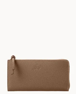 Dooney & Bourke Clutches|Wallets<Henrys Zip Clutch Dark Taupe
