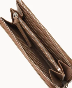 Dooney & Bourke Grab and Go|Clutches<Henrys Zip Clutch Taupe