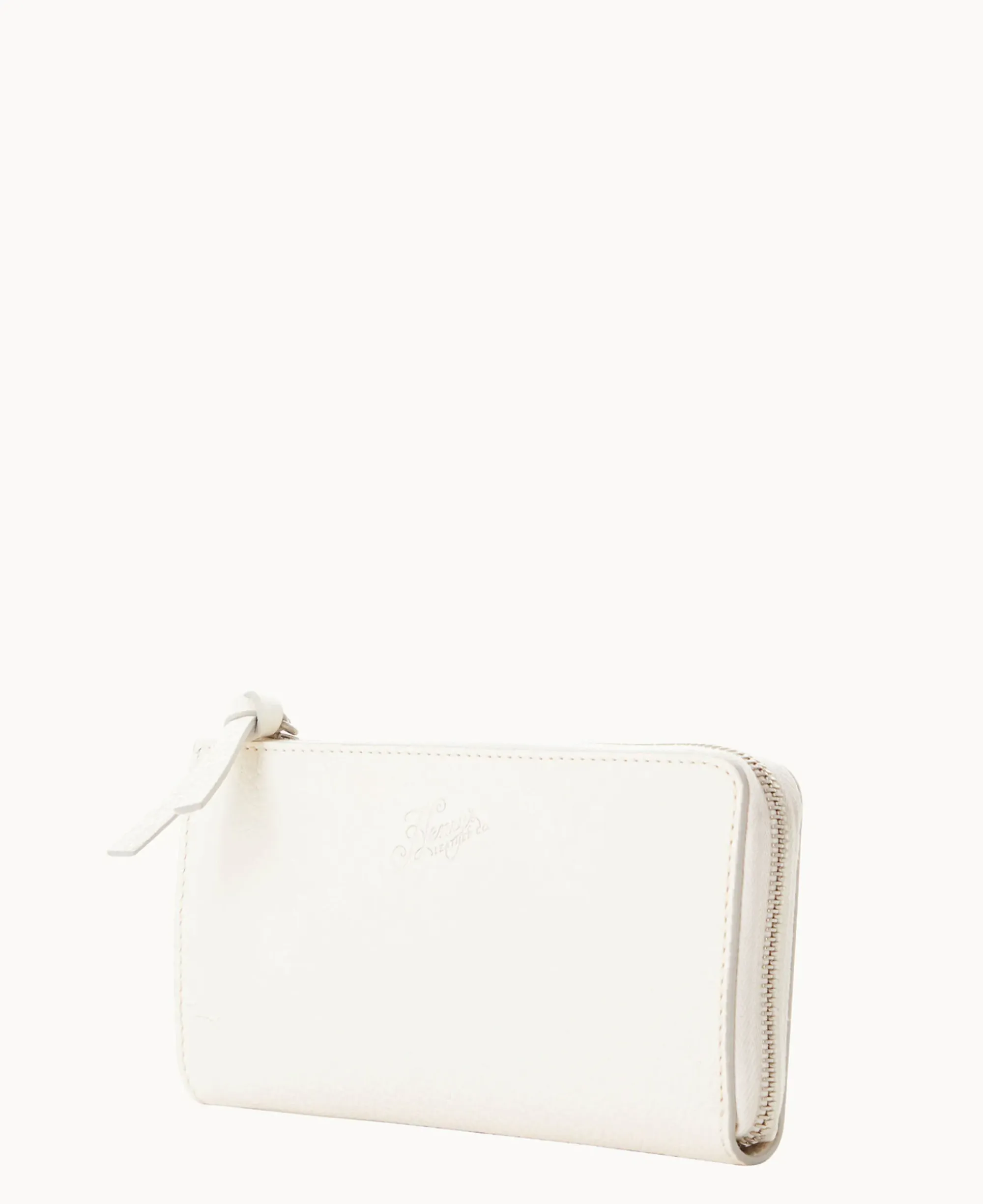 Dooney & Bourke Grab and Go|Clutches<Henrys Zip Clutch White