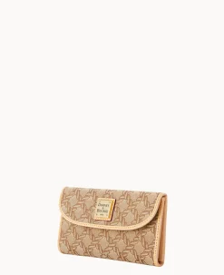 Dooney & Bourke The Maritime Collection|Grab and Go<Maritime Continental Clutch Brown