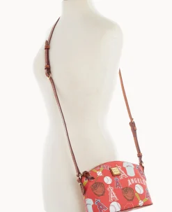 Dooney & Bourke Game Day Ready|Printed Fabric<MLB Suki Crossbody Angels