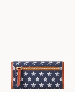 Dooney & Bourke Grab and Go|Clutches<MLB Continental Clutch ASTROS