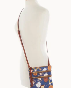 Dooney & Bourke Game Day Ready|Printed Fabric<MLB N S Triple Zip Crossbody Astros