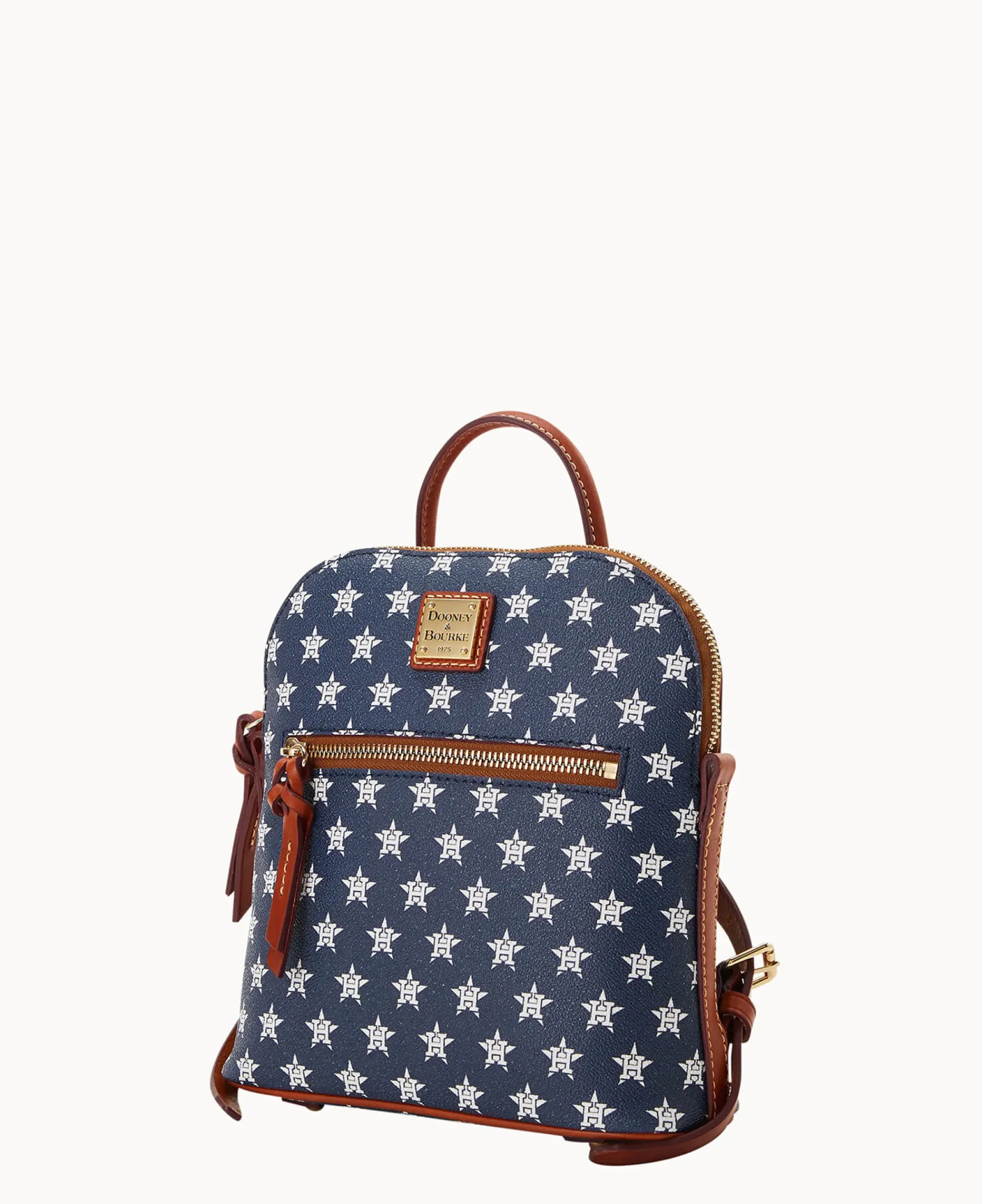 Dooney & Bourke Game Day Ready|Printed Fabric<MLB Small Backpack Astros