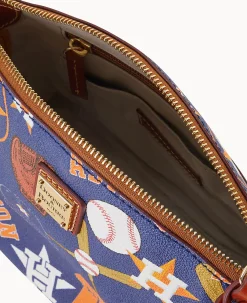 Dooney & Bourke Game Day Ready|Printed Fabric<MLB Suki Crossbody Astros