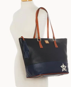 Dooney & Bourke Game Day Ready|Printed Fabric<MLB Tobi Tote Astros