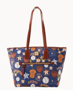 Dooney & Bourke Game Day Ready|Printed Fabric<MLB Tote Astros