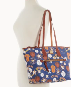 Dooney & Bourke Game Day Ready|Printed Fabric<MLB Tote Astros
