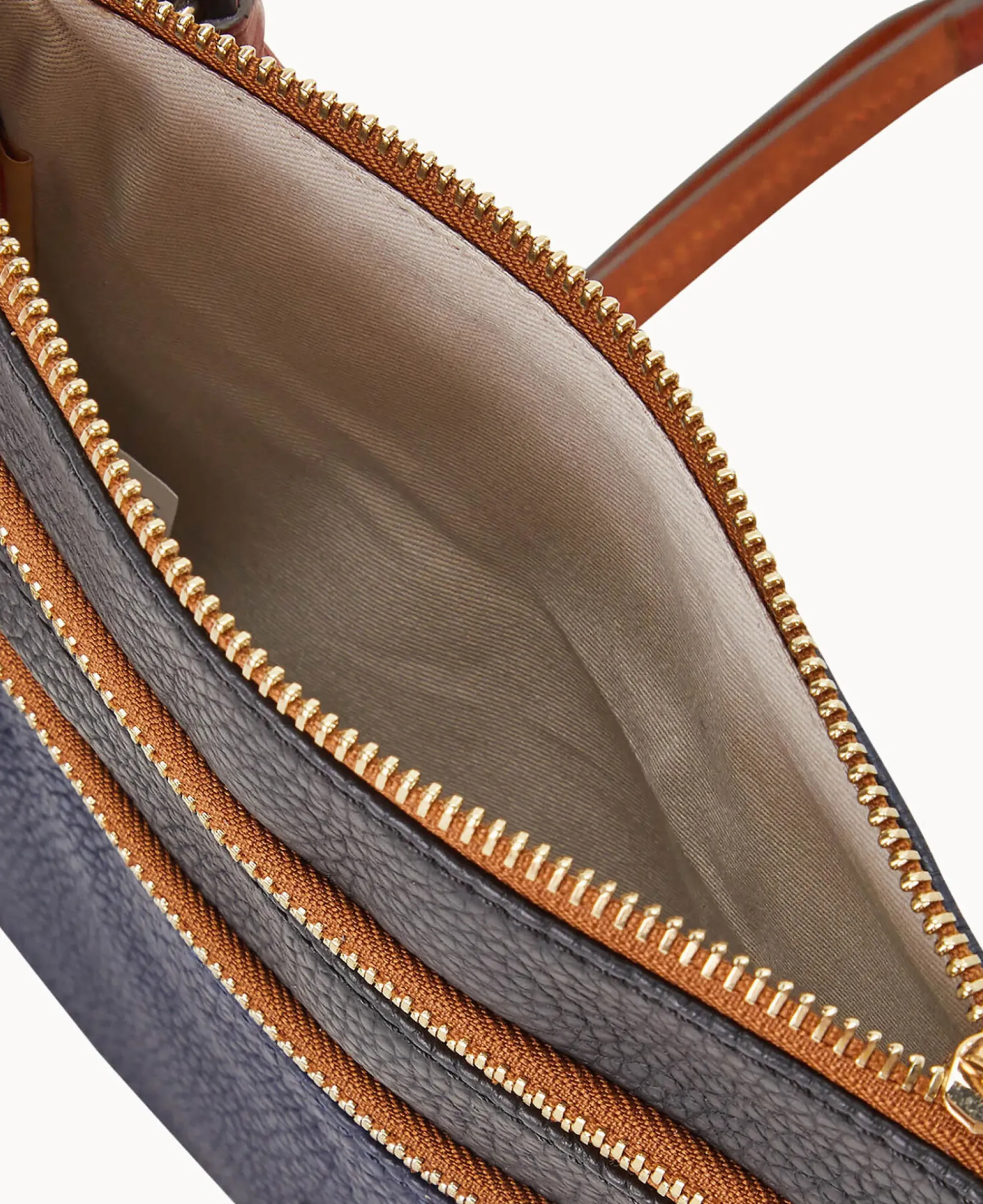 Dooney & Bourke Game Day Ready|Printed Fabric<MLB Triple Zip Crossbody Astros