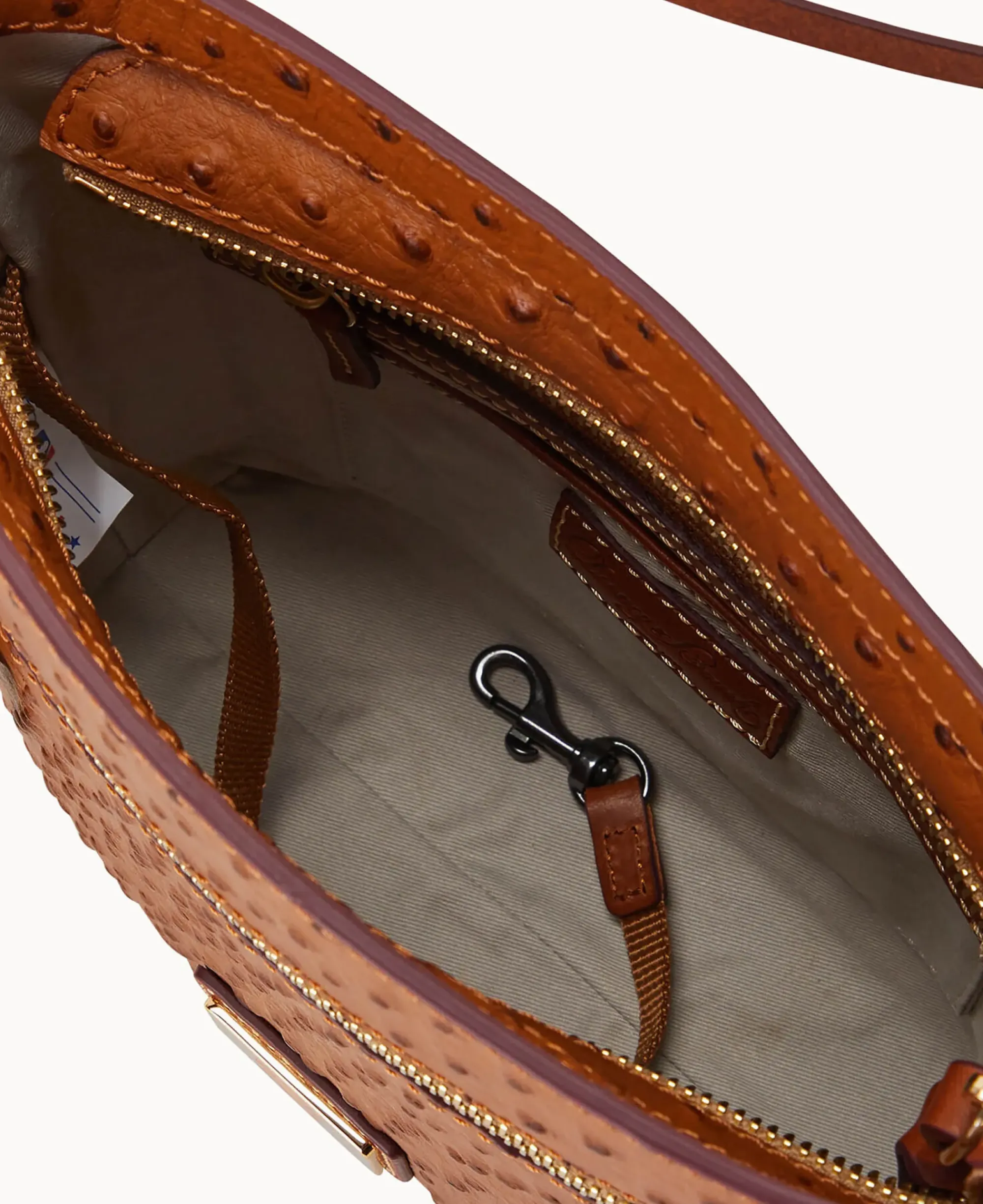 Dooney & Bourke Game Day Ready|Printed Fabric<MLB Zip Crossbody Astros