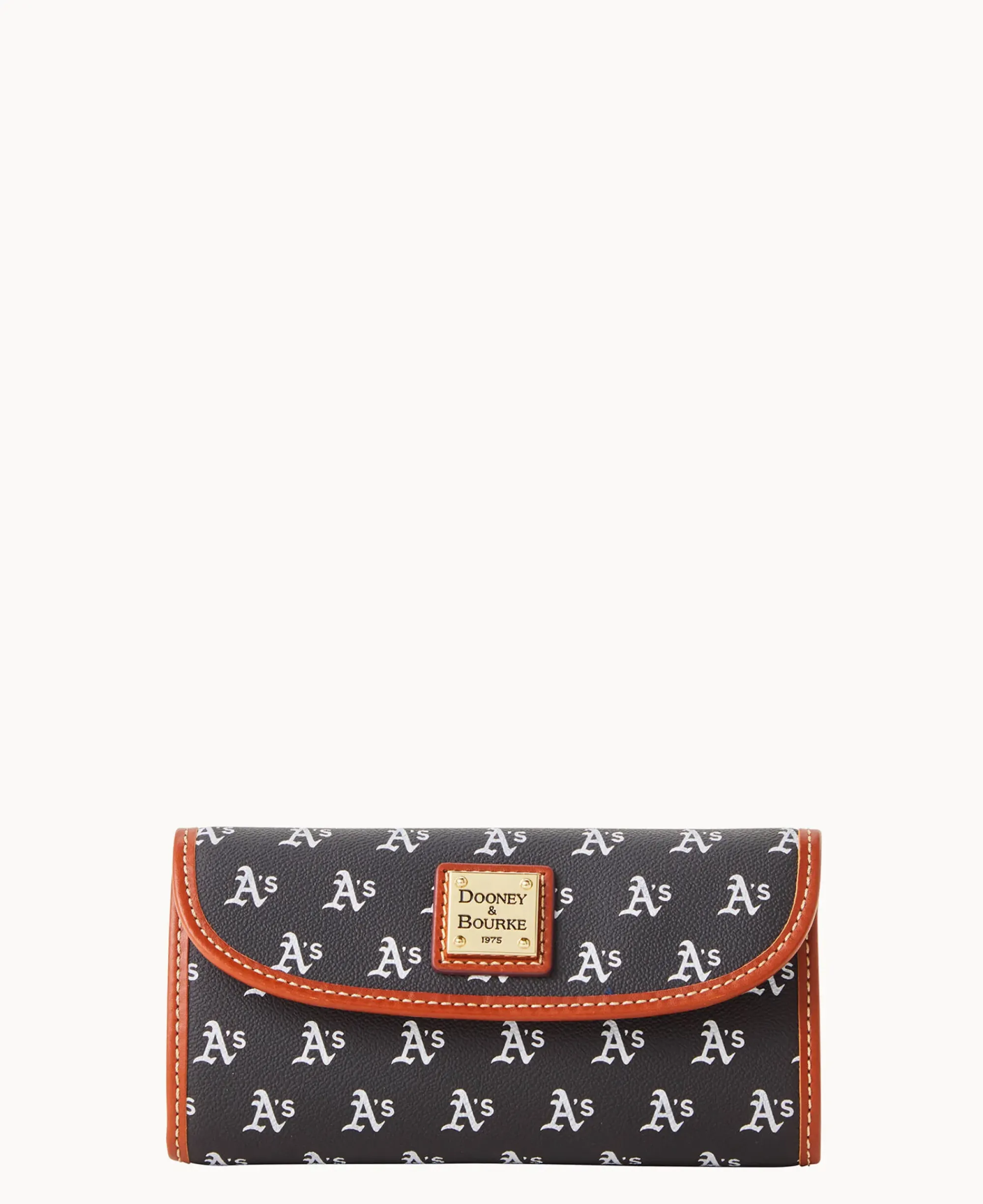 Dooney & Bourke Grab and Go|Clutches<MLB Continental Clutch ATHLETICS