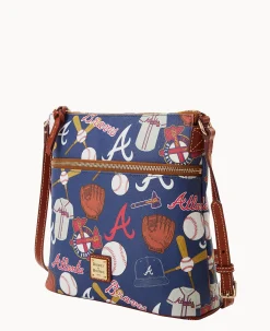 Dooney & Bourke Game Day Ready|Printed Fabric<MLB Crossbody Braves