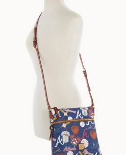 Dooney & Bourke Game Day Ready|Printed Fabric<MLB Crossbody Braves