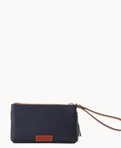 Dooney & Bourke Grab and Go|Wristlets<MLB Double Zip Wristlet Braves