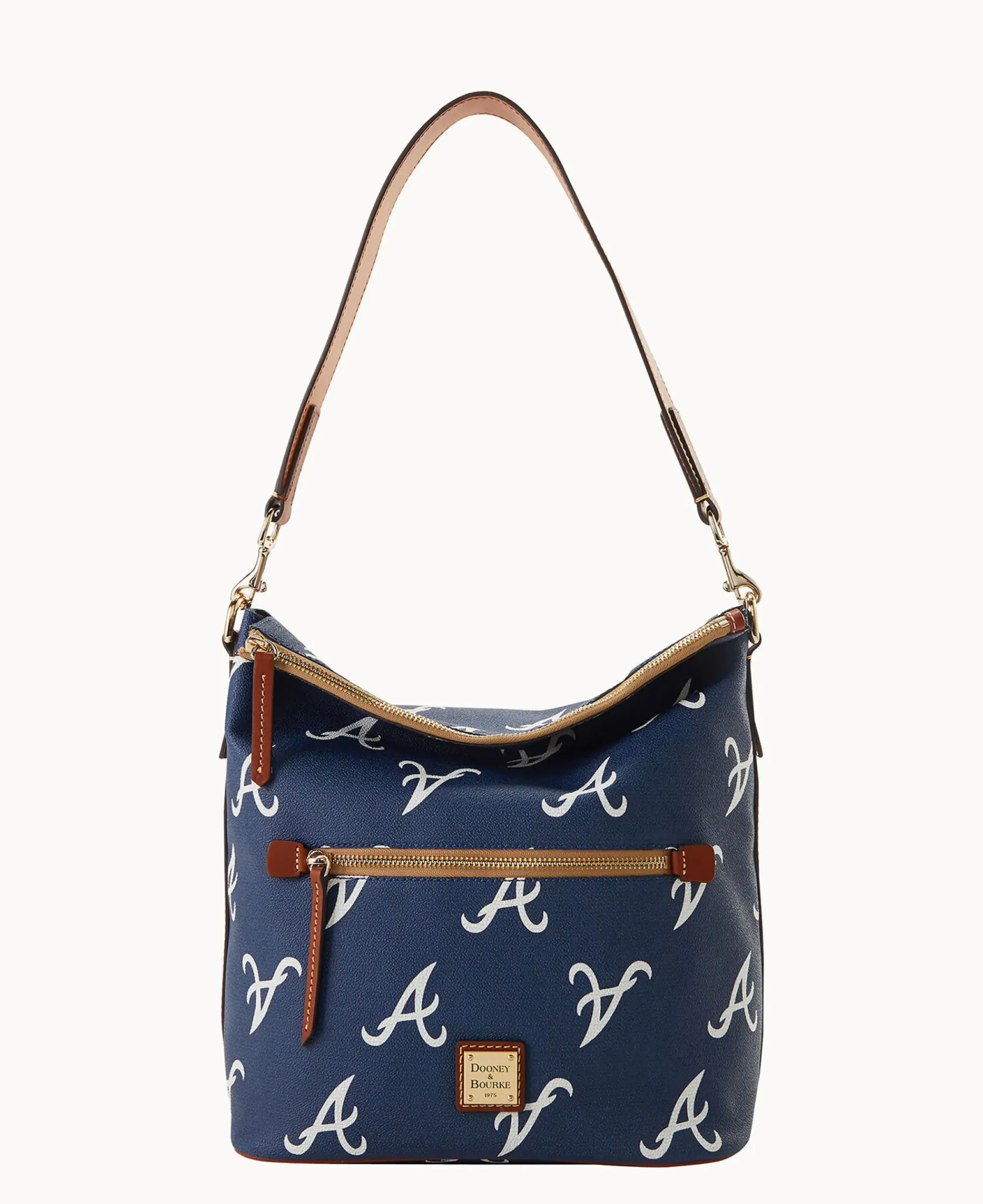 Dooney & Bourke Game Day Ready|Printed Fabric<MLB Large Sac Braves