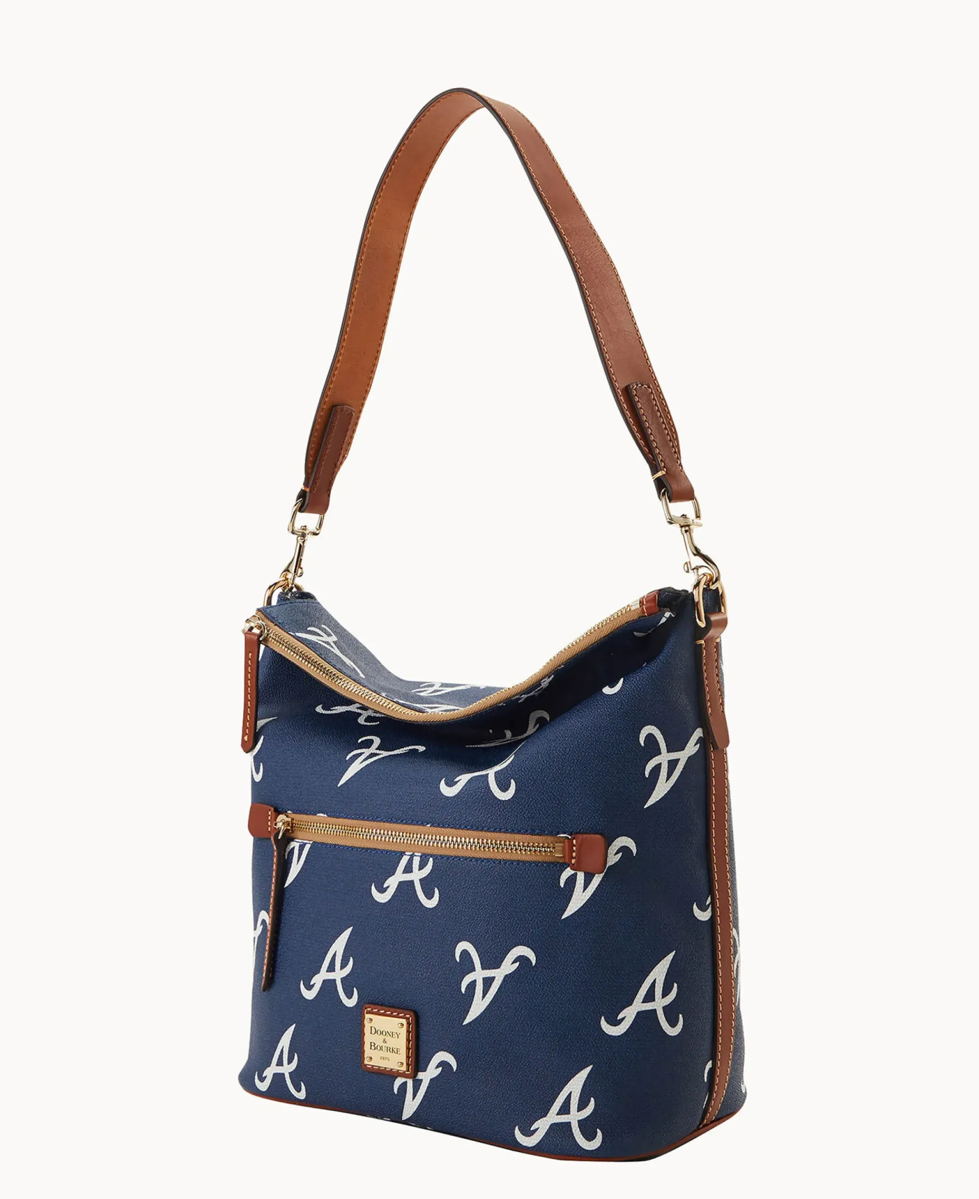 Dooney & Bourke Game Day Ready|Printed Fabric<MLB Large Sac Braves