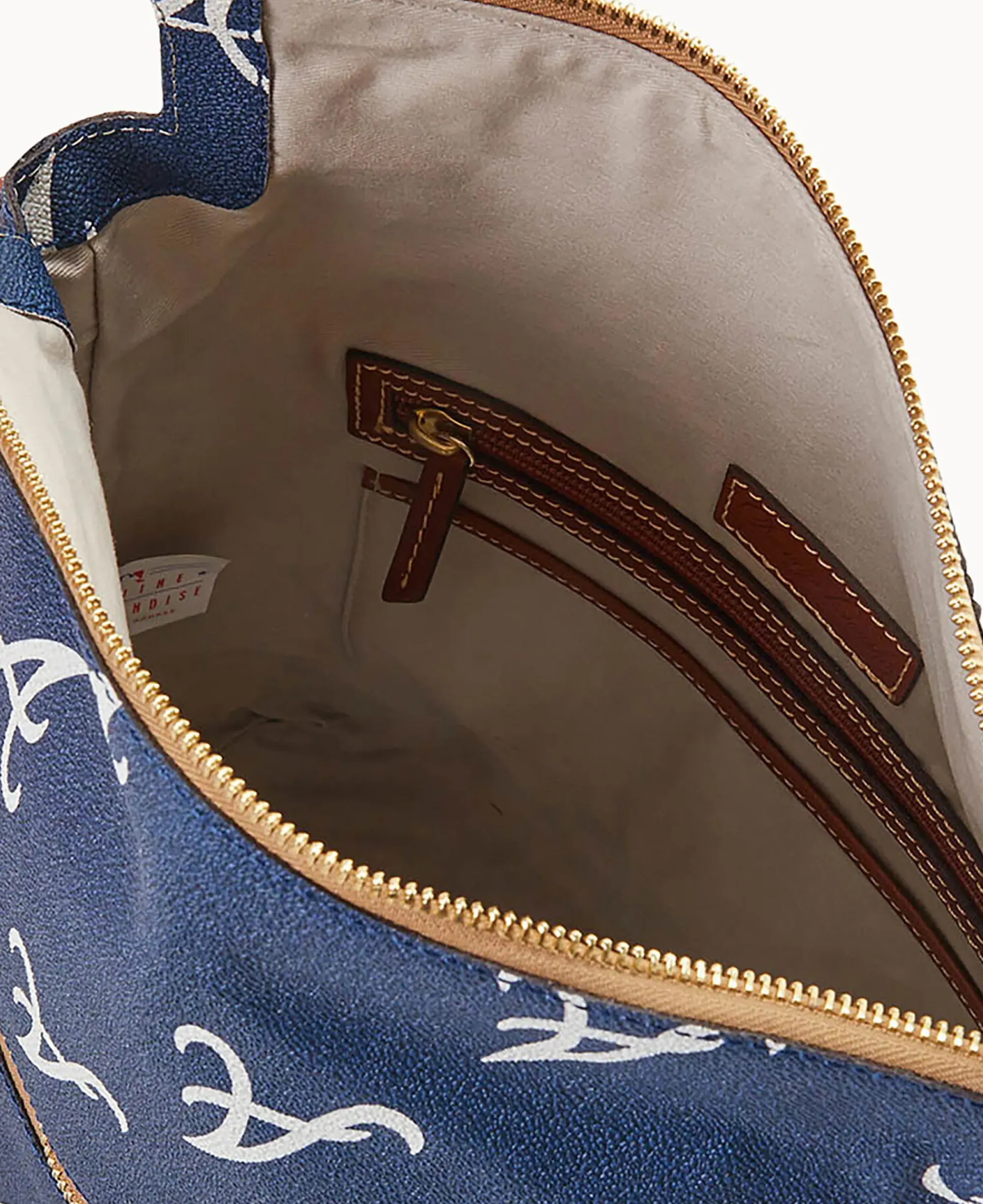 Dooney & Bourke Game Day Ready|Printed Fabric<MLB Large Sac Braves