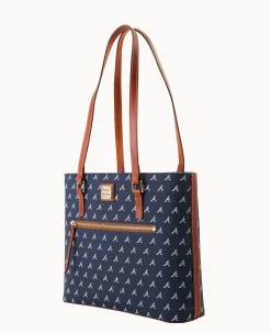Dooney & Bourke Game Day Ready|Printed Fabric<MLB Shopper BRAVES