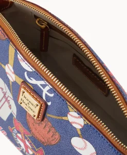 Dooney & Bourke Game Day Ready|Printed Fabric<MLB Suki Crossbody Braves