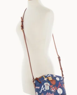 Dooney & Bourke Game Day Ready|Printed Fabric<MLB Suki Crossbody Braves